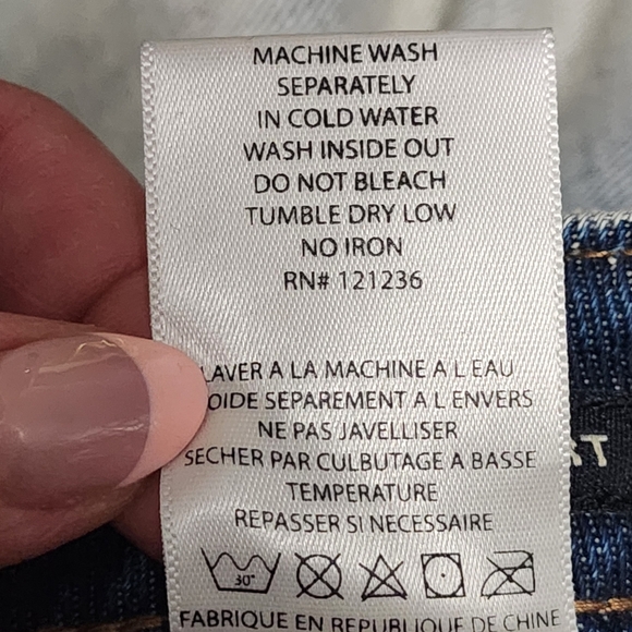 CULT OF INDIVIDUALITY Denim Skirt Womens Size 28 LONG Distressed Ripped Grunge - Picture 15 of 16